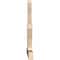 Ekena Millwork Saratoga Smooth Timber Gable Bracket, Douglas Fir, 96"W x 48"H x 3 1/2"D x 5 1/2"F, 12/12 Pitch GBW096X48X0406SAR00SDF - alternate 2
